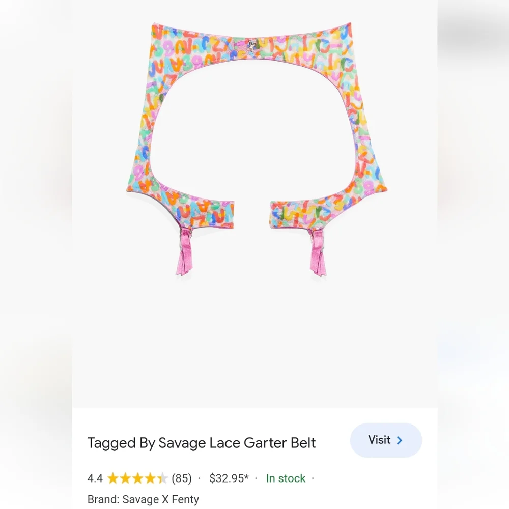 Savage X Fenty garter NWOT - Picture 7 of 7